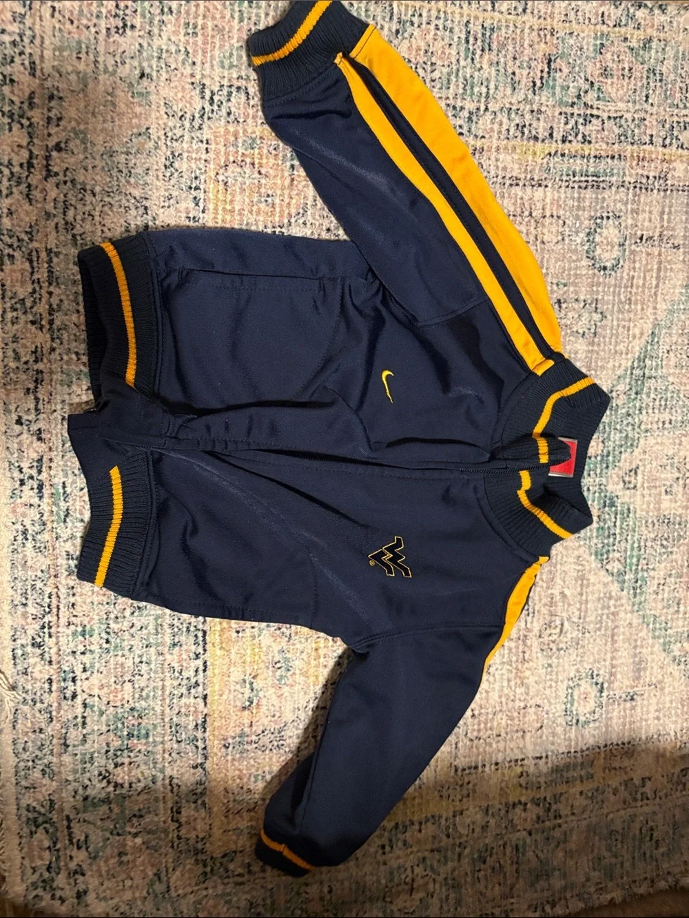 WEST VIRGINIA UNIVERSITY Nike Navy and Yellow Toddler Track Jacket